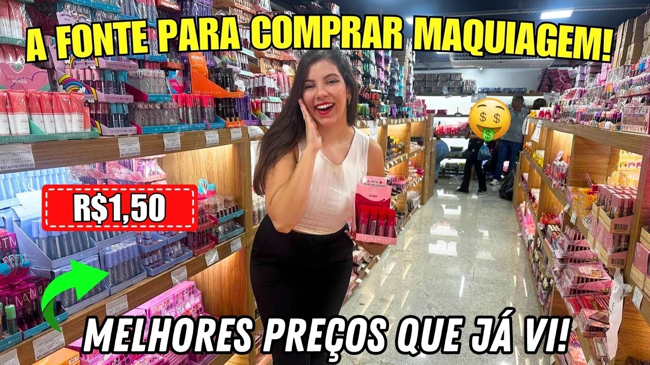 BRÁS | MAQUIAGEM POR R$1,99 ACHEI O MAIOR FORNECEDOR BARATO DE MAQUIAGENS NO BRÁS EM SP