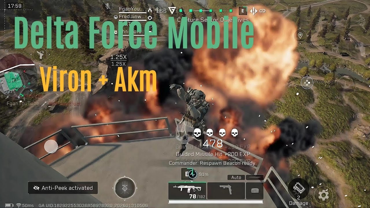 Delta Force - Viron and AKM gameplay. 