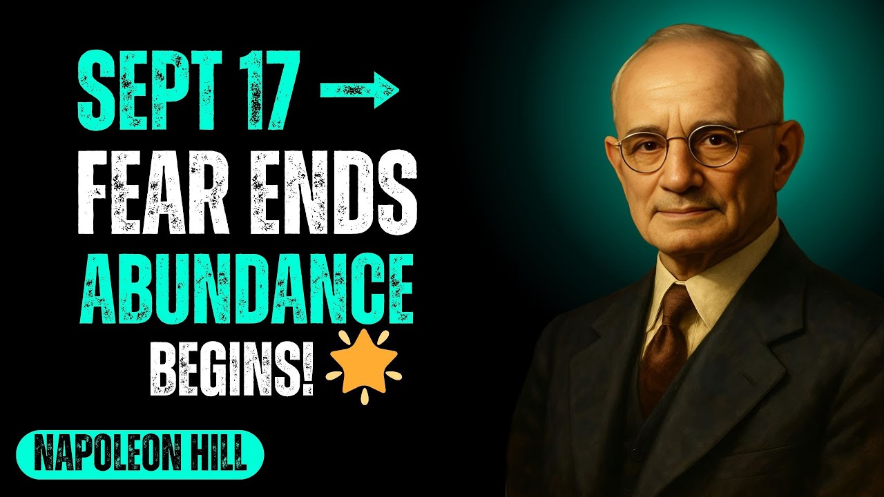 September 17TH: Fear Ends Forever, Abundance Starts NOW| Napoleon Hill Motivational Speech