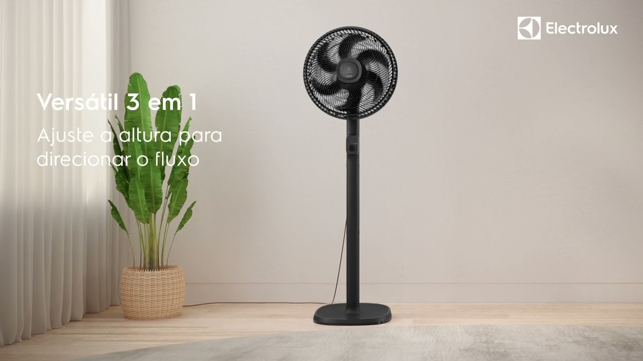 Ventilador de Coluna Electrolux 40cm 6 Pás Efficient DuoForce Air+ Cinza (EFS40)