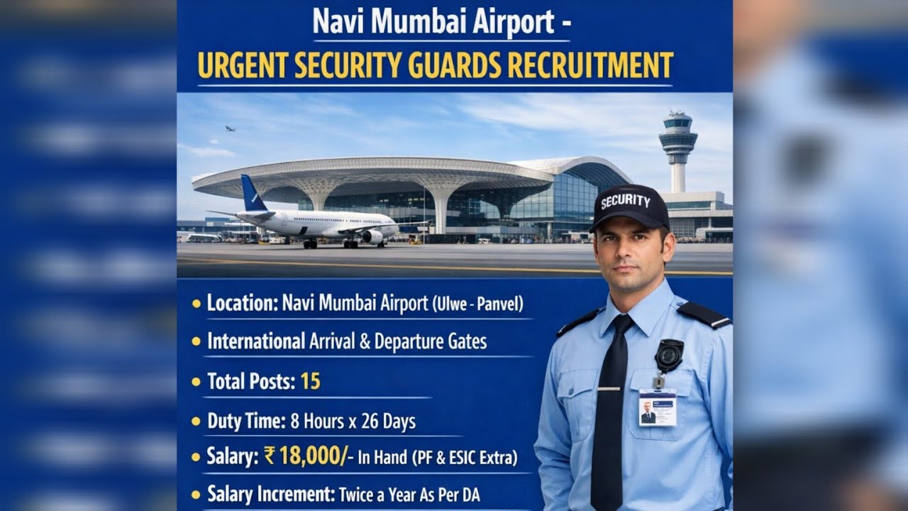 Navi Mumbai International Airport Jobs With Accommodation #shorts #viral