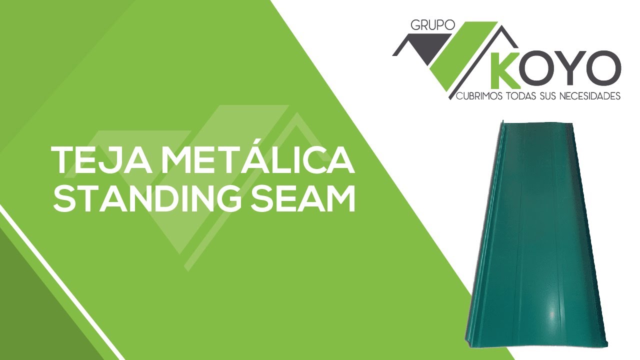 INSTALACION TEJAS STANDING SEAM SENCILLA Y SANDWICH