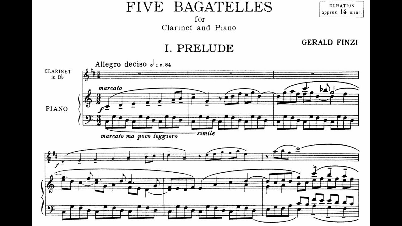 Gerald Finzi - 5 Bagatelles, Op.23