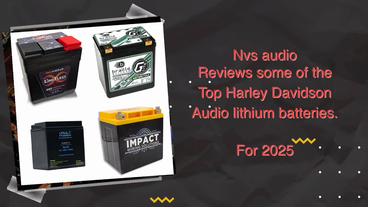 2025 nvs audio lithium battery test . Drop in fit  Harley motorcycle battery test results 