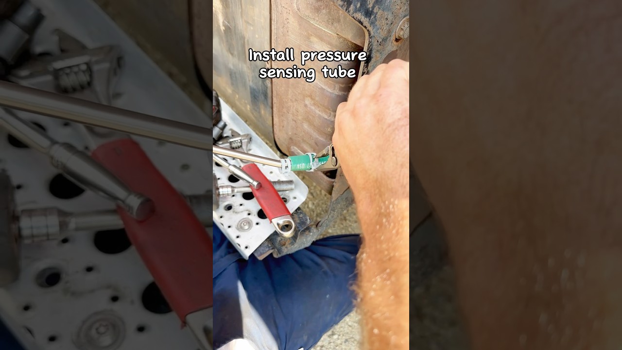 Install pressure sensing tube on freightliner detroit one box #onebox