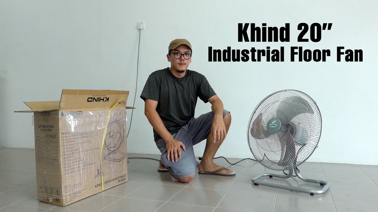 Unboxing Khind 20" Industrial Floor Fan 工业风扇开箱