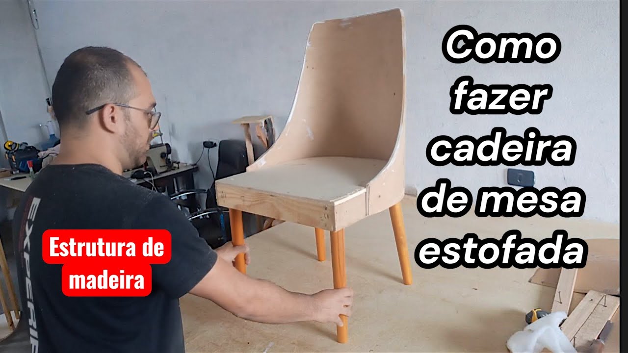 Como fazer cadeira de mesa estofada