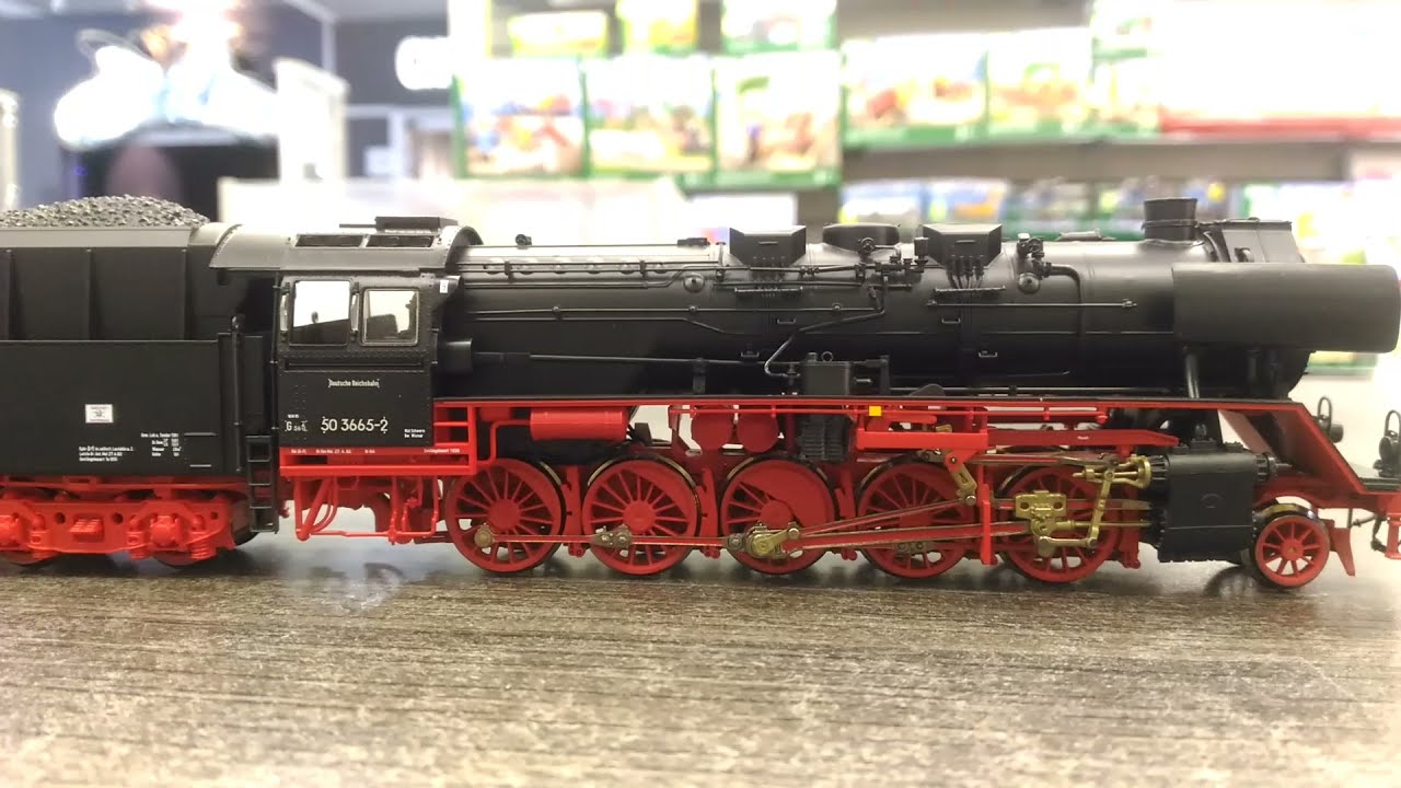 Обзор и установка звука модельдепо в  модель паровоза Br50  Roco 62170 железная дорога 16мм 1/87 H0