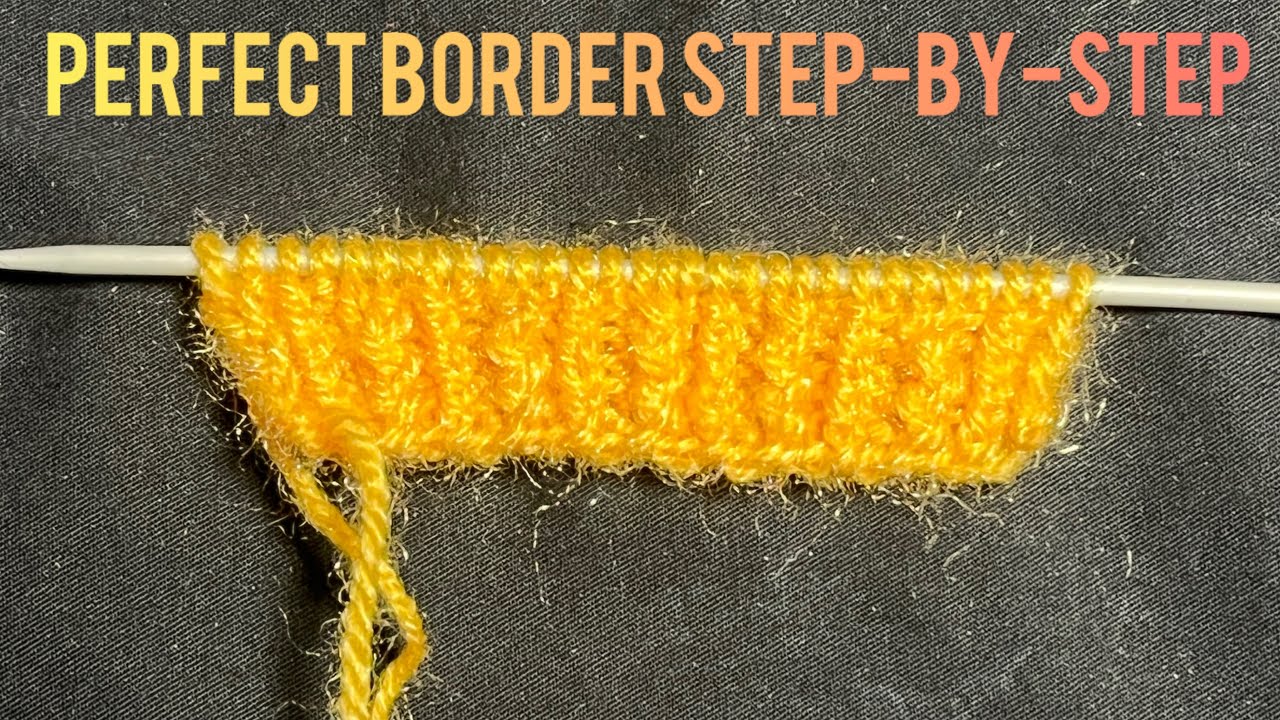 Sweater Border Design | Naya Easy Border Banane Ka Tarika | Beginner Friendly Sweater Border Design