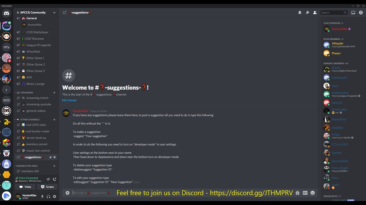 How to setup Suggestions Embed with YAGPDB on Discord