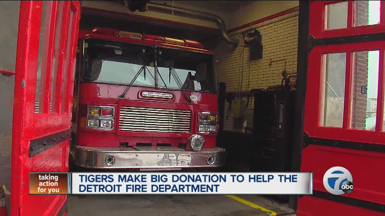 Tigers make big donation to help the Detroit Fire Department