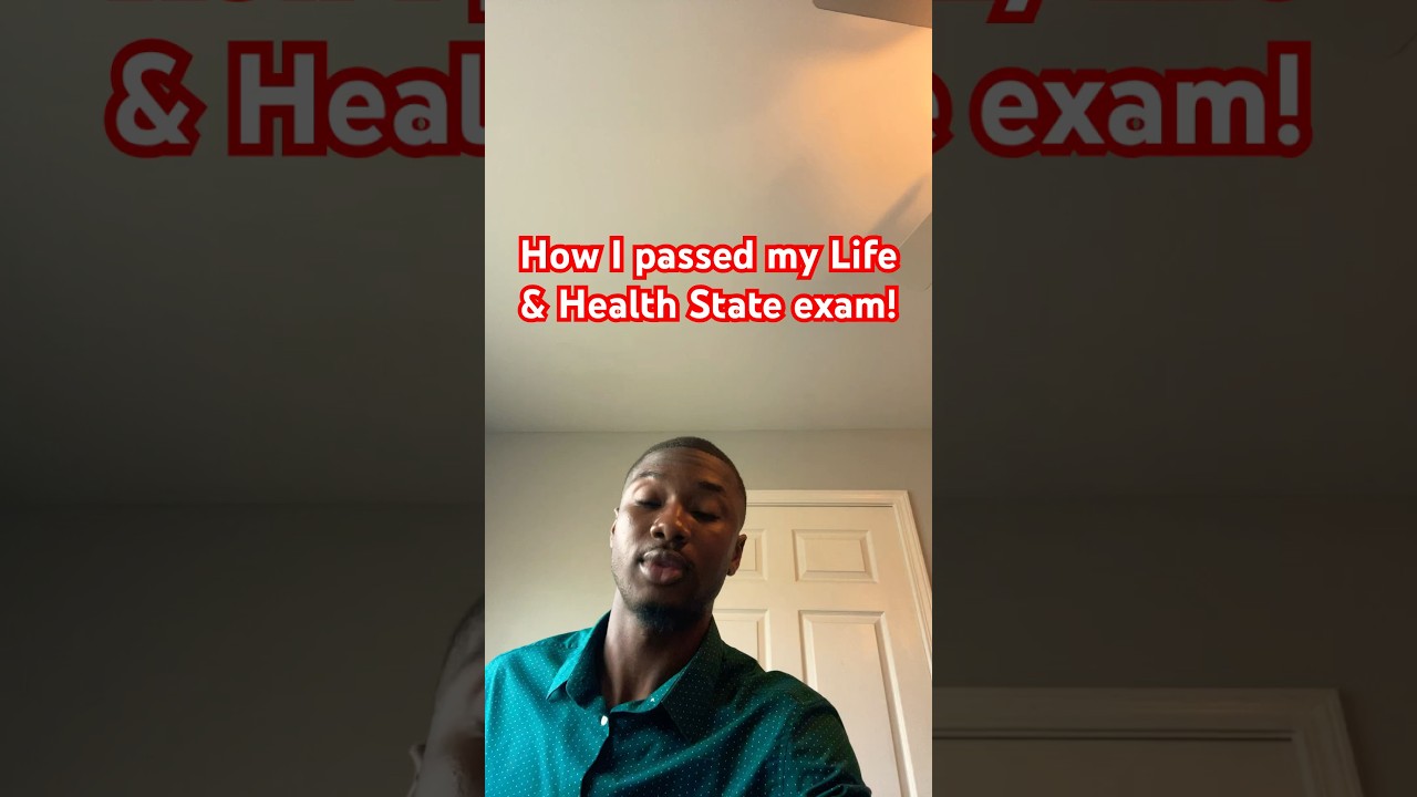 How I passed my Life & Health Insurance State exam!