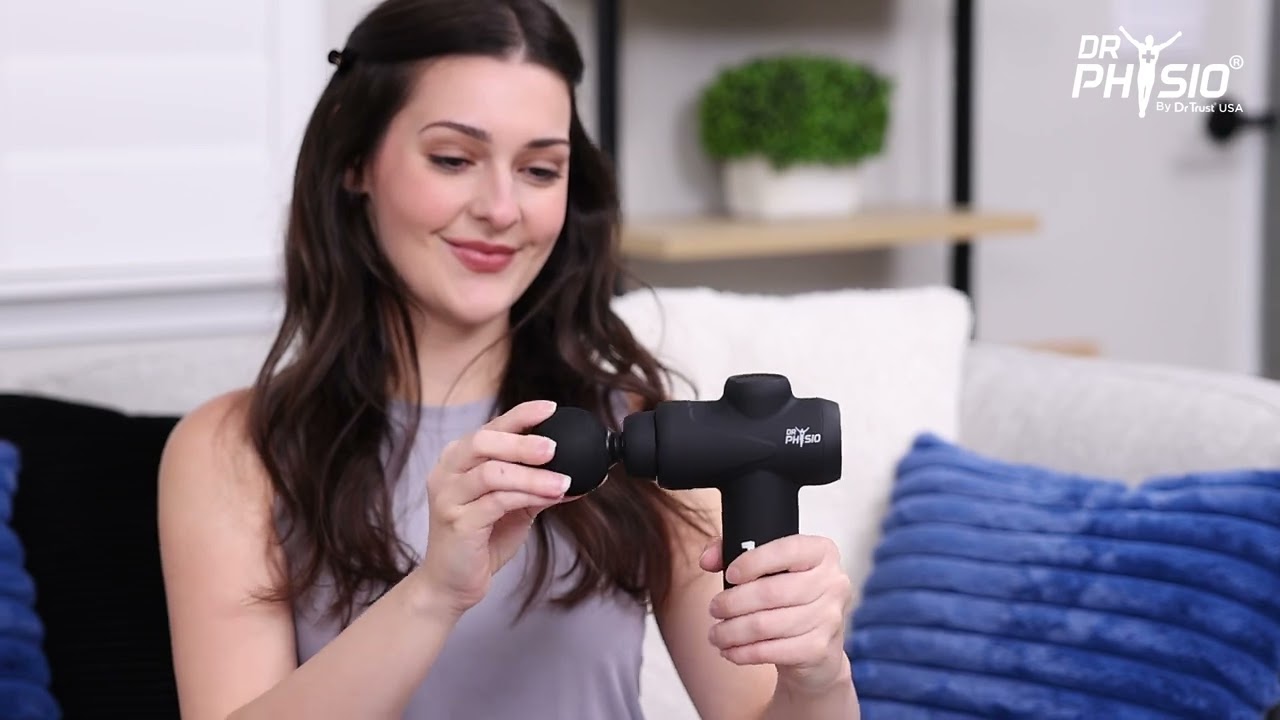 Dr Physio TouchDynamo Gun Massager – Ultimate Muscle Relief | Cordless, Compact & Powerful