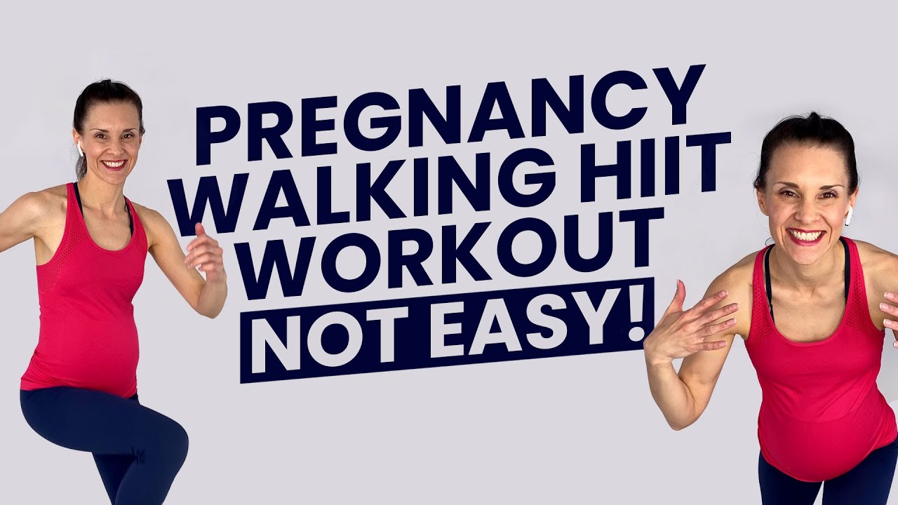 Pregnancy Cardio Workout //NOT EASY// 30 Minute Pregnancy Walking HIIT Workout ++