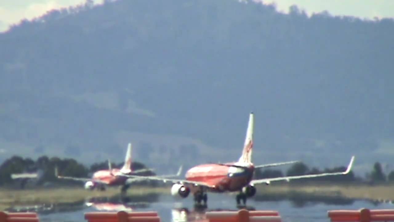 Virginblue 737-8FE Hobart Landing (VH-VUV)