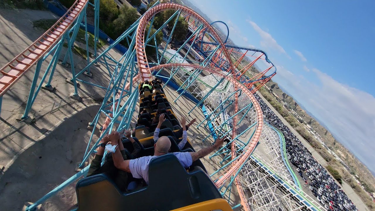 Goliath Six Flags Magic Mountain (back row P.O.V) 2022