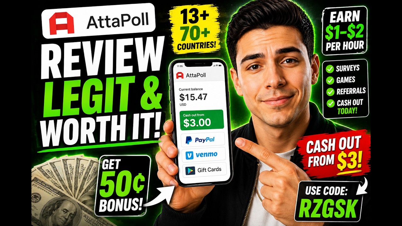 AttaPoll Review 2026: Easy $3 Cashouts + Legit Survey App That Actually Pays