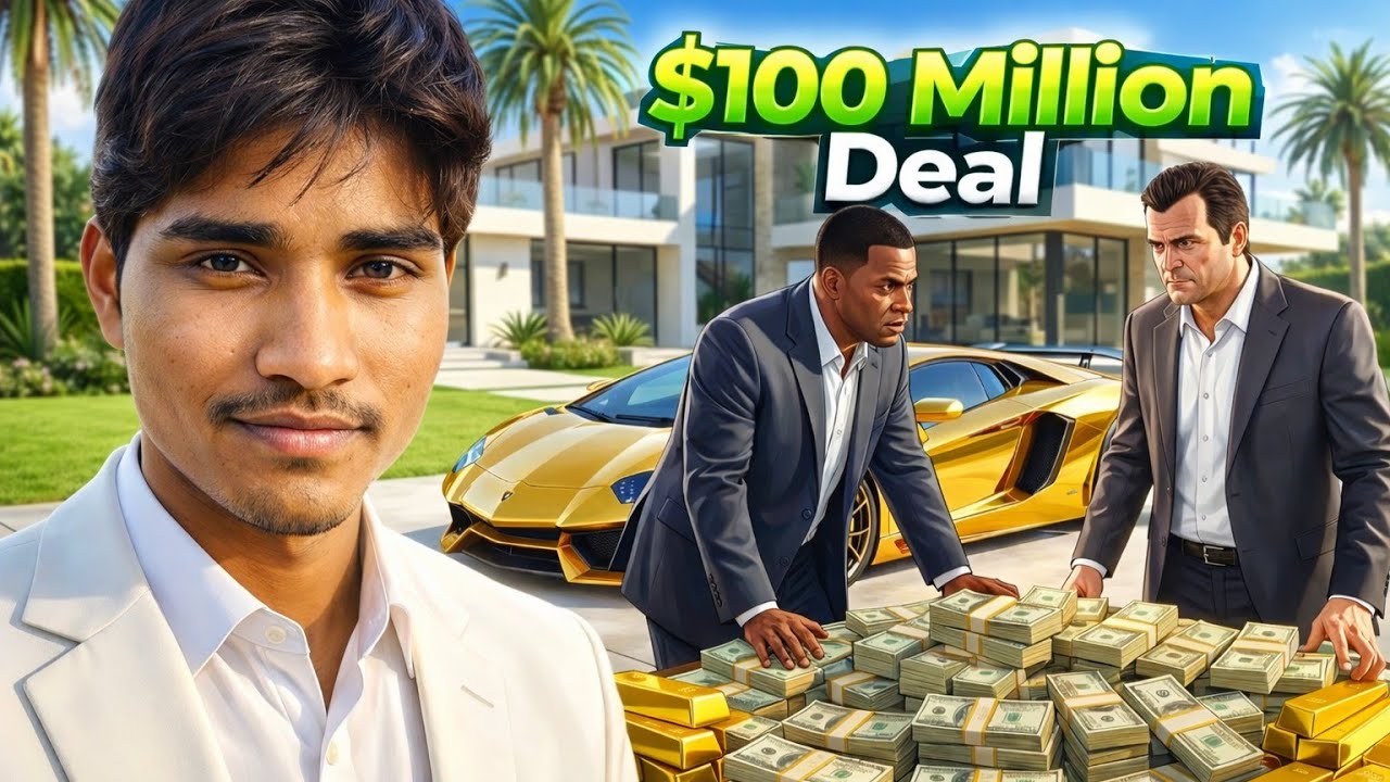 $100 Million CAR Deal in Franklin and Micheal in GTA V