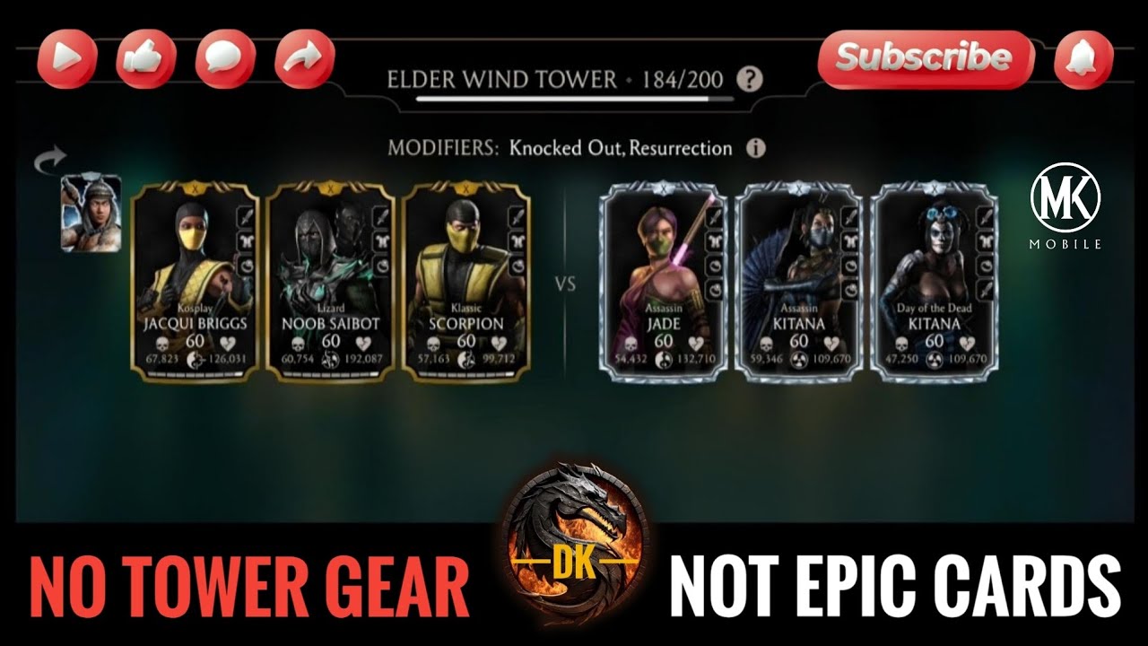 Fatal Elder Wind Tower 184 & Reward 🎮 Mortal Kombat Mobile▫️MK Mobile #mortalkombatmobile #mkmobile