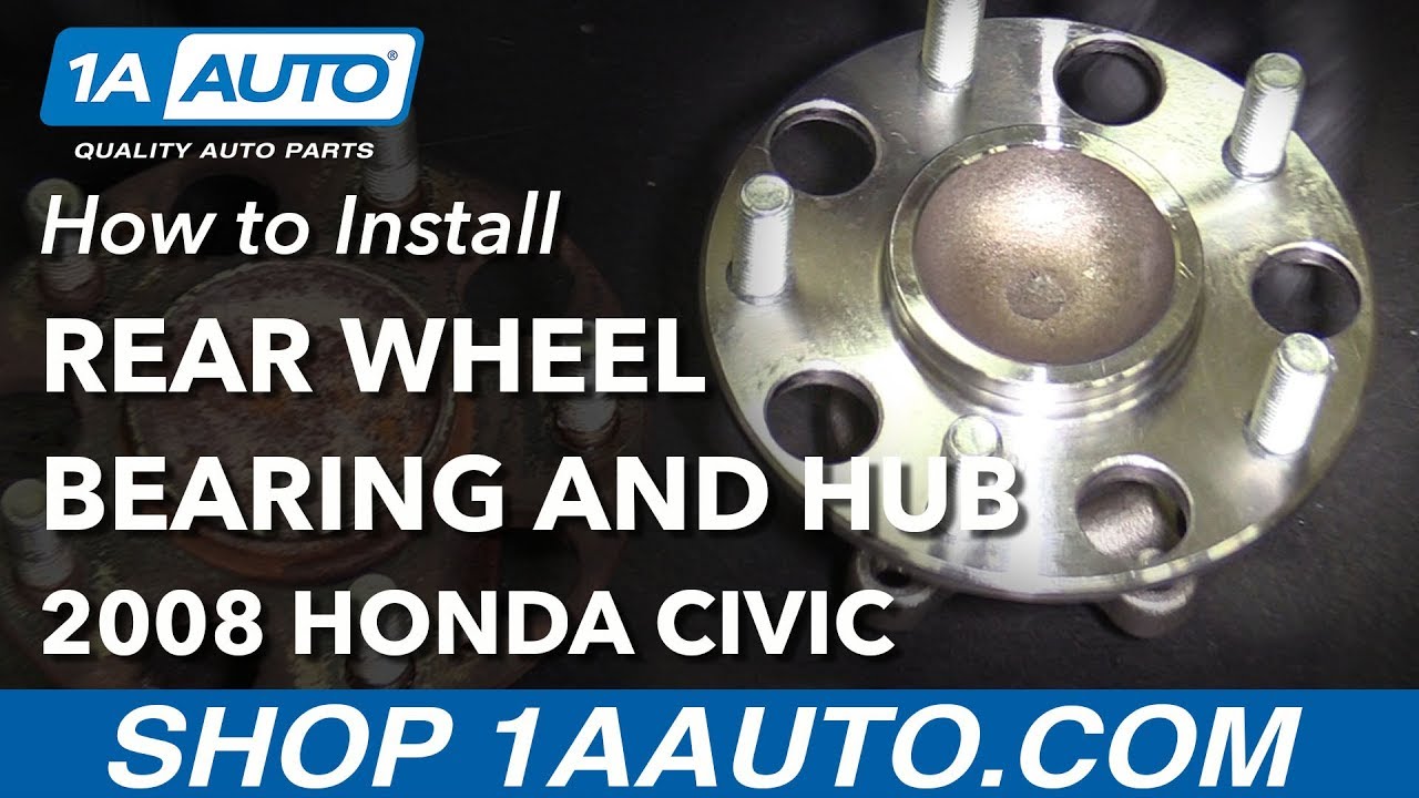 How to Replace Rear Wheel Bearing Hub Assembly 06-12 Honda Civic