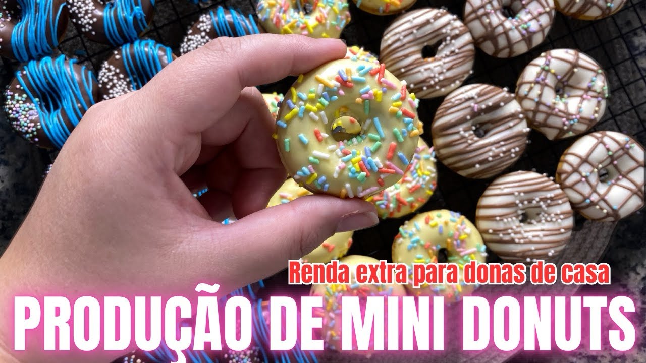 ✅PRODUÇÃO DE MINI CAKE DONUTS- 💰renda extra para as donas de casa