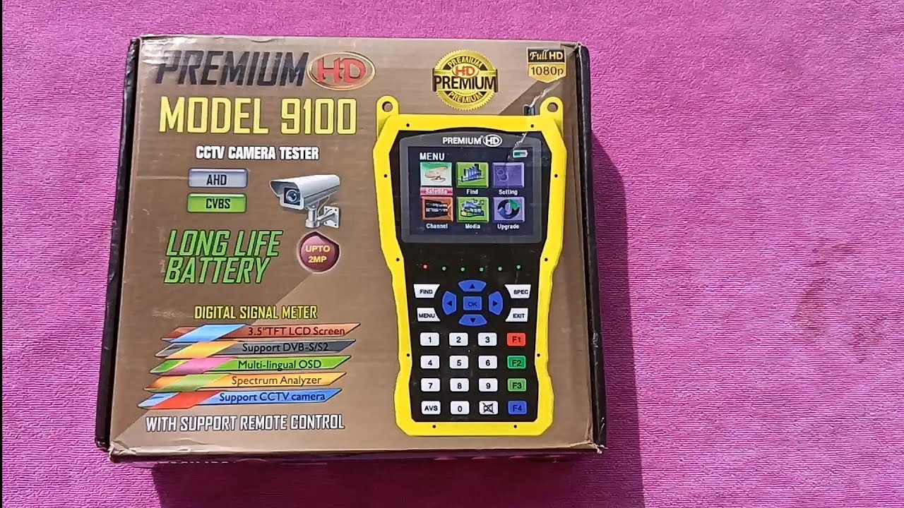 Premium 9100 Digital Satellite Finder Meter With Support Remote Control and CCTV