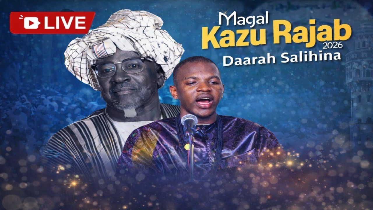 🔴 DIRECT de Touba: C&eacute;l&eacute;bration Magal Kazou Rajab Daara Saalihina Touba Darou Khoudoss