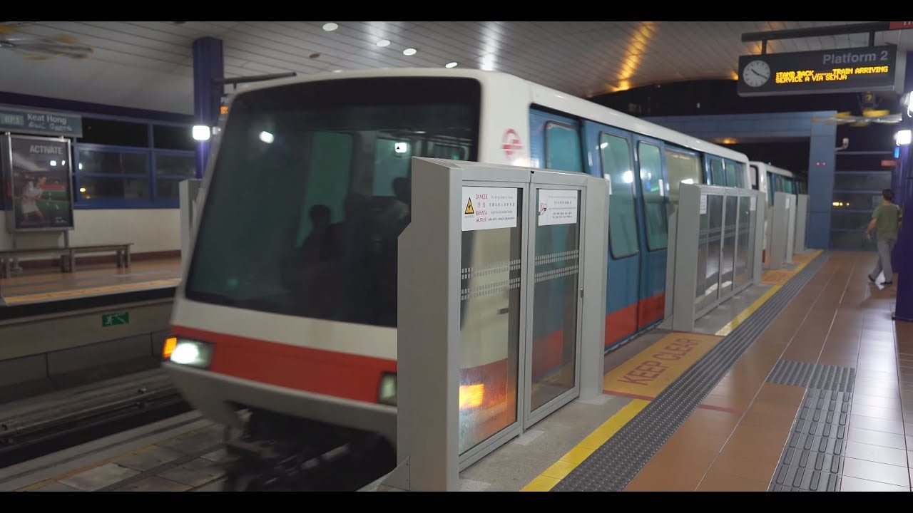 Singapore, LRT night ride from Keat Hong to Bukit Panjang
