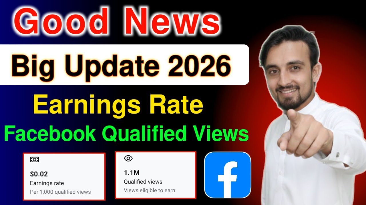 Good News | Big Update | Facebook Earnings Rate | Facebook RPM