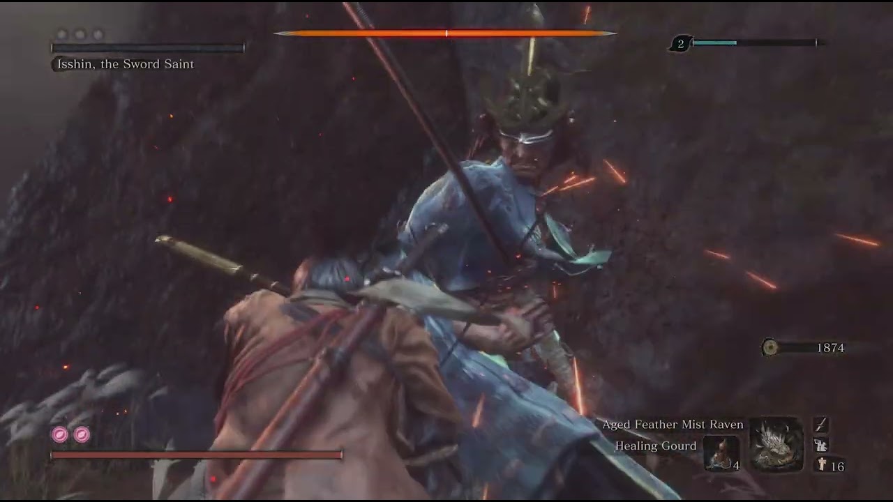 Sekiro: Shadows Die Twice,Isshin The Sword Saint , full fight.