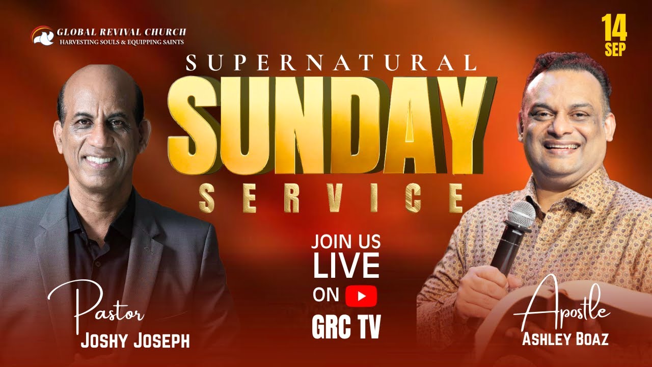 🛑 Supernatural Sunday Service | Ministered By Apostle Ashley Boaz & Pastor Joshy Joseph #grctv