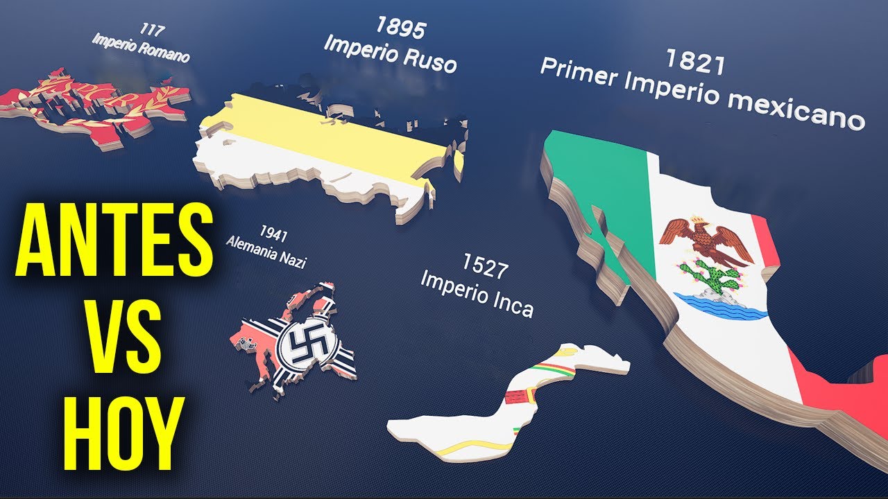 Países con los IMPERIOS Más Grandes que Existieron 😱  La Comparación Definitiva