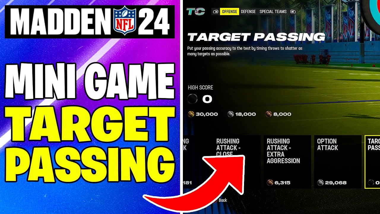 Madden 24 - Target Passing (Mini Game)