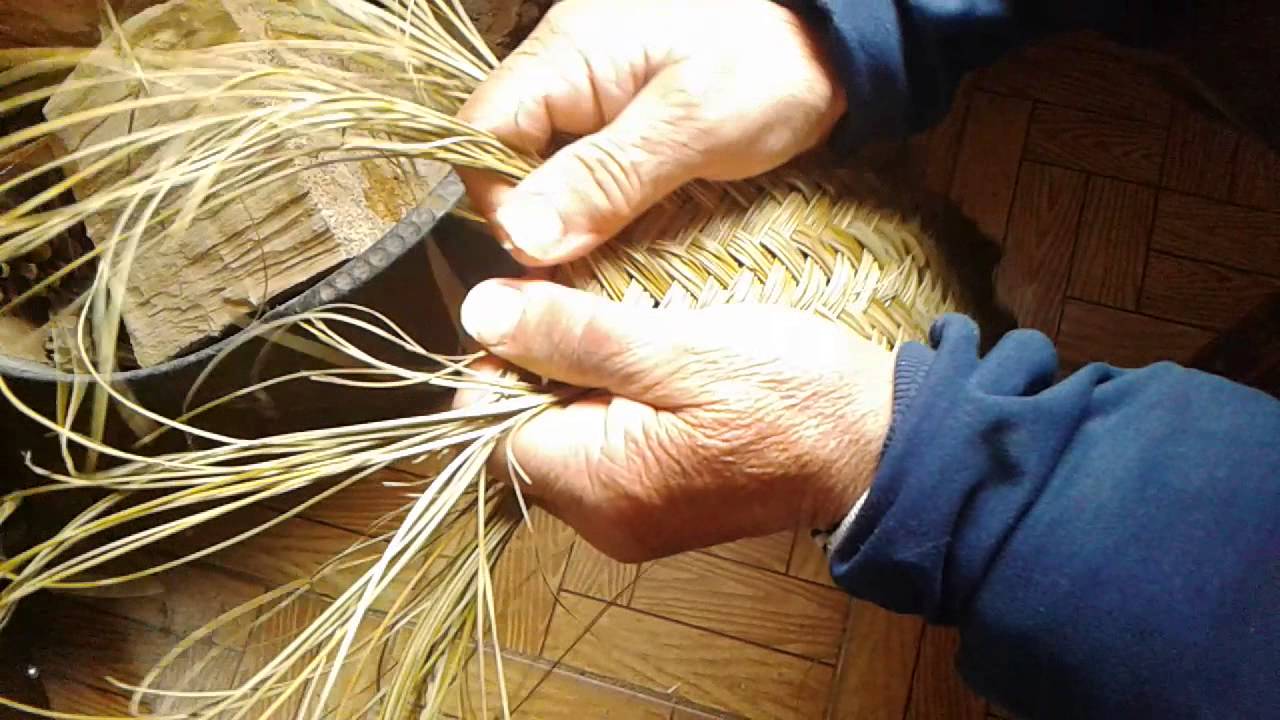 Trabajar el esparto haciendo pleita
