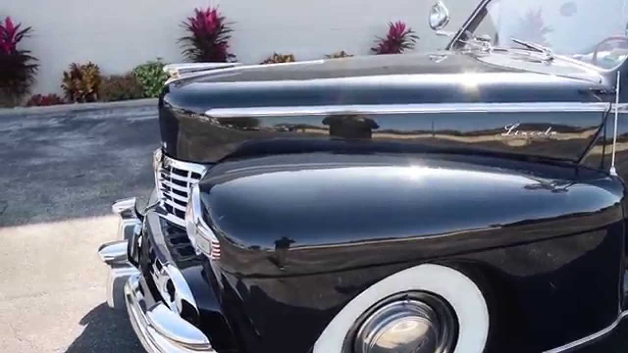 Walk Around & Start 1948 Lincoln Convertible #T300