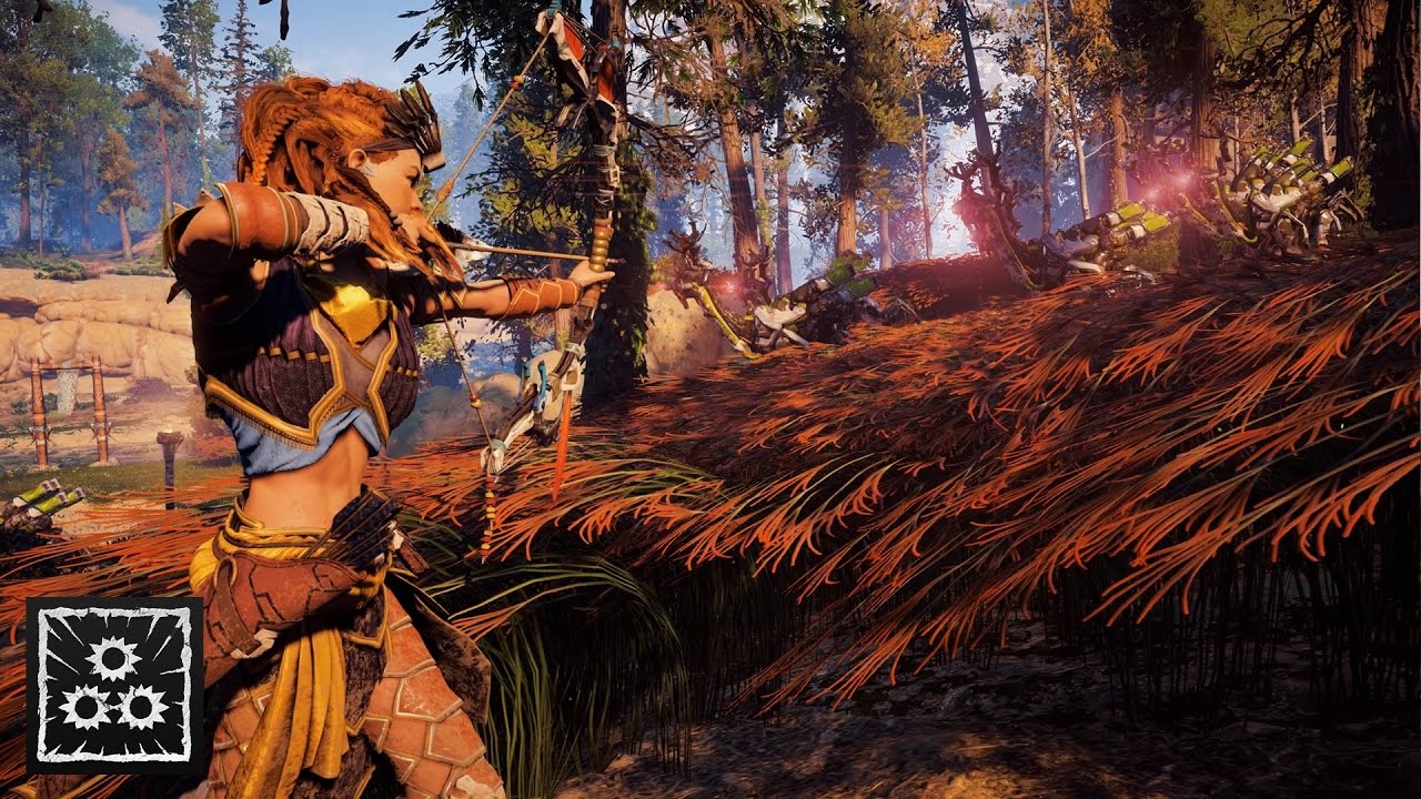 Horizon Zero Dawn — Охотничьи угодья Нора (Руководство по трофеям Blazing Suns at all Grounds)