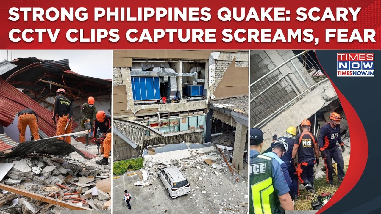 Another Strong Philippines Earthquake After 7.6 Scare| Cebu CCTV Visuals Capture Loud Screams, Fear