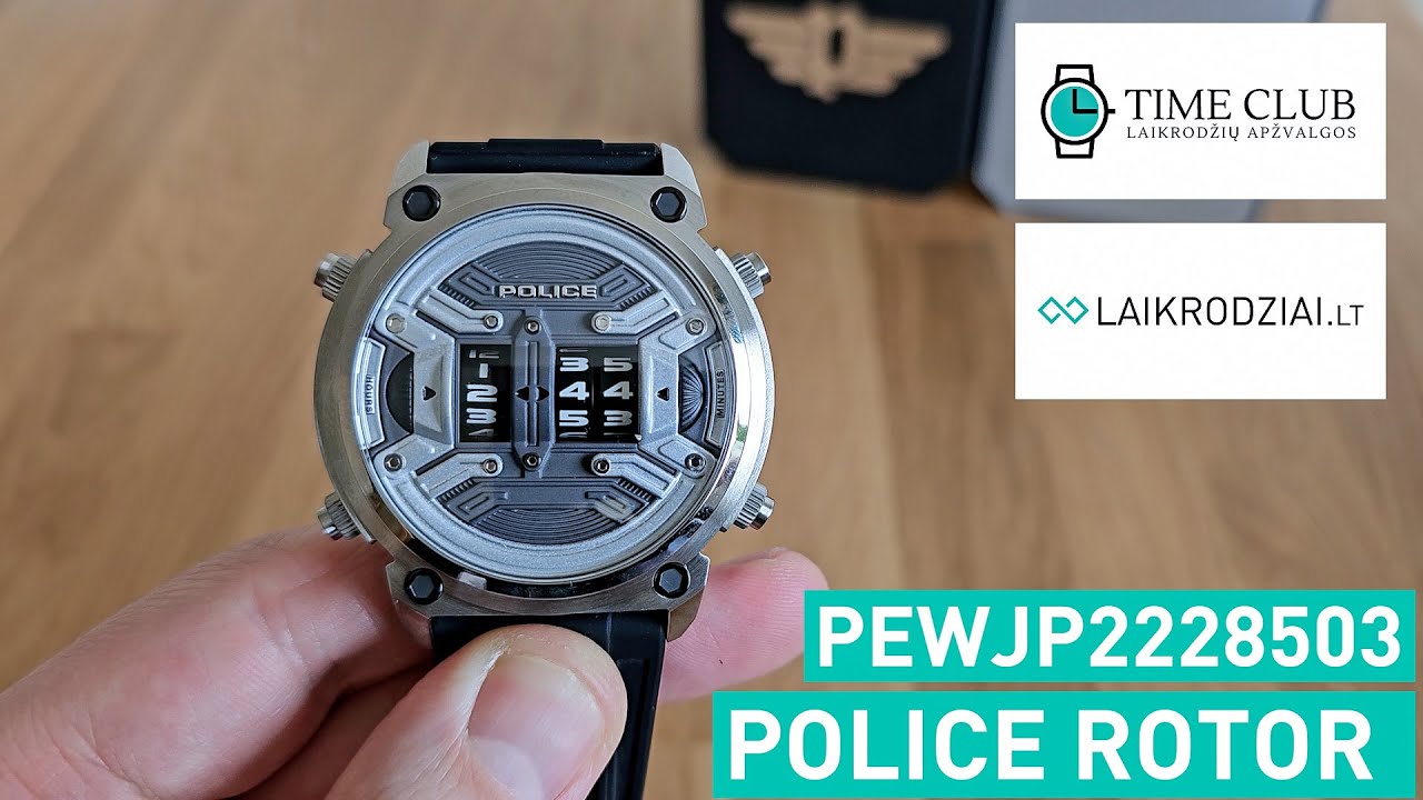 Police Rotor PEWJP2228503 | Apžvalga (review and manual) x  @GedmisLaguna  #police #watch