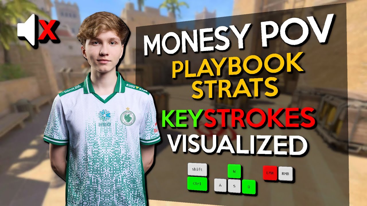 🔥M0NESY POV IN MIRAGE! (KEYSTROKES VISUALIZED) - FACEIT GAMEPLAY | CS2 POV
