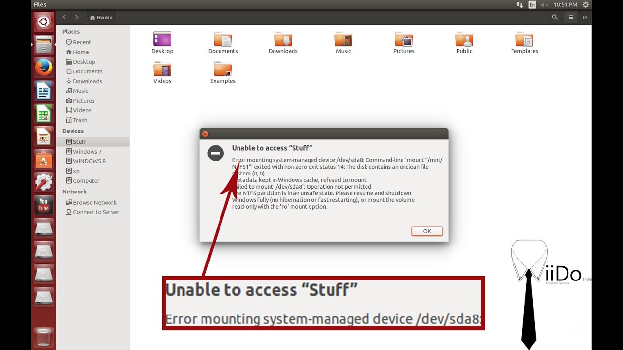 Unable to access - Error in Mounting Problem in Linux Solved