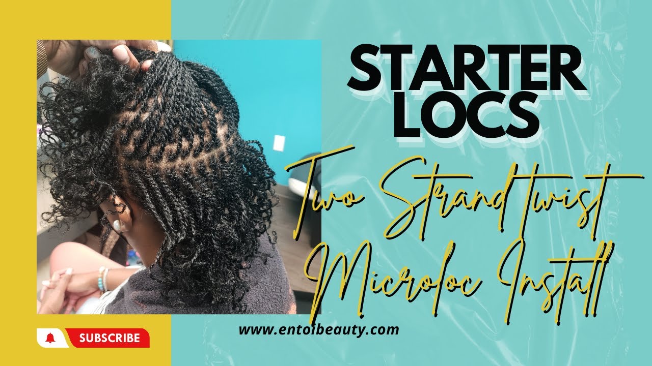 Step by Step Two-strand Twist Microloc Install on Medium Density Hair