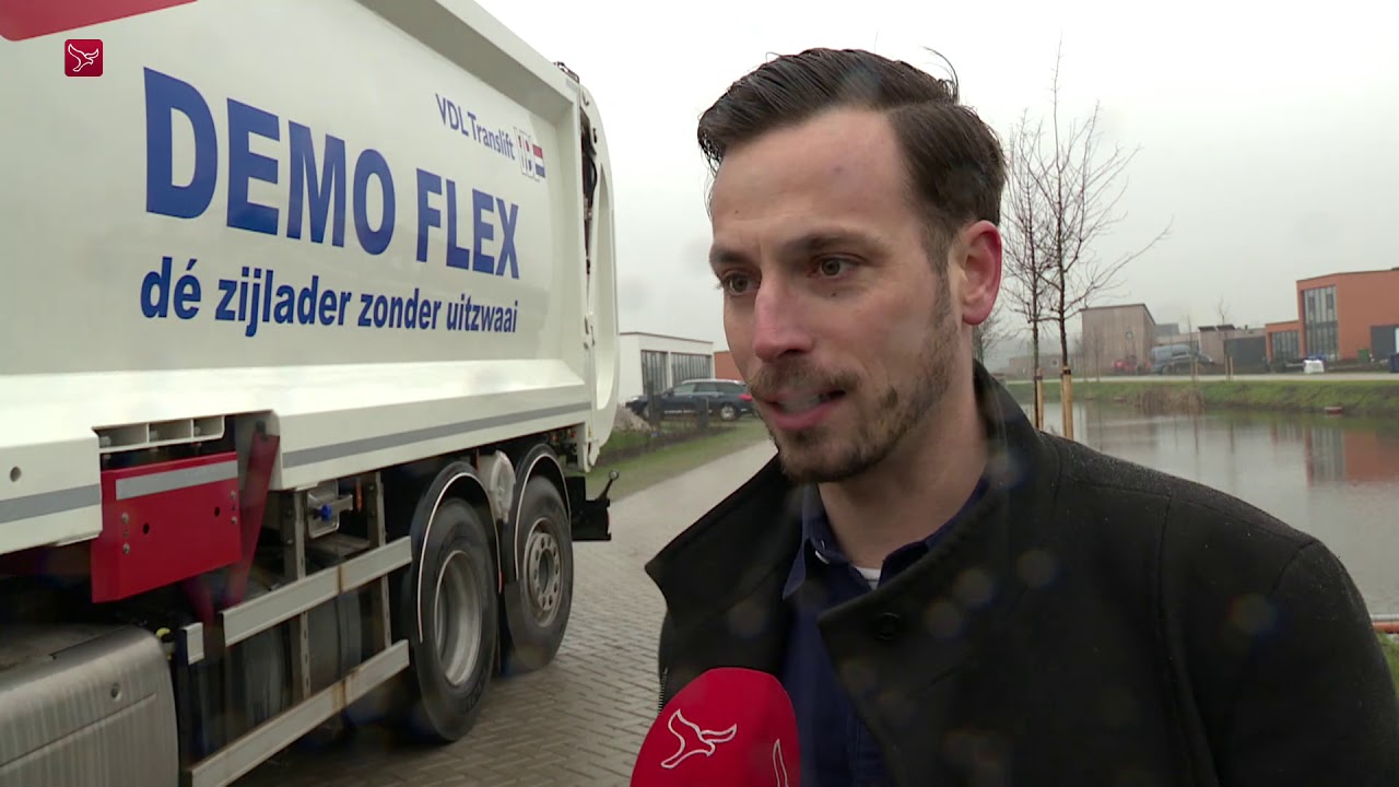 Gemeente test vuilniswagens met zijlader