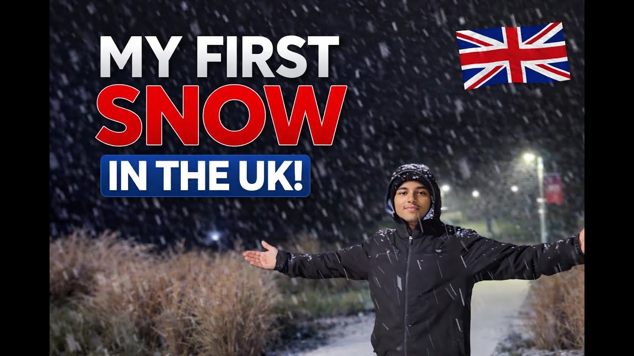 Life in the UK | Experiencing Snowfall for the First Time
