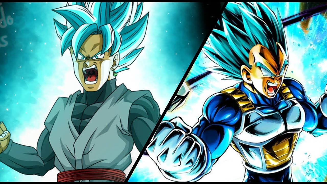 Goku Black SSJ Blue VS Vegeta SSJ Blue DBZ TTT