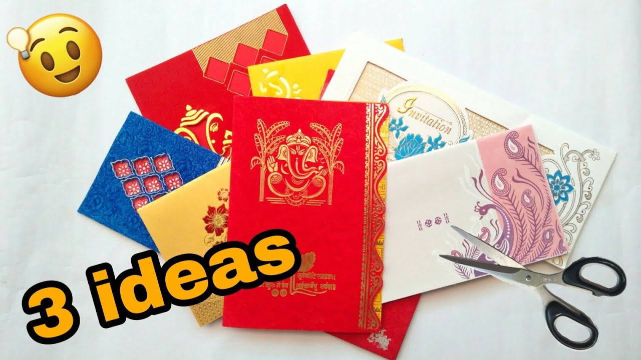 3 ideas of wedding card craft | best out of waste | wedding card craft ideas