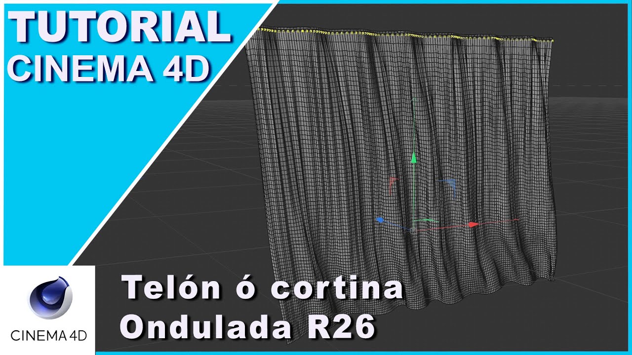 Cortina ondulada Telón ondulado TUTORIAL | Cinema 4D R26