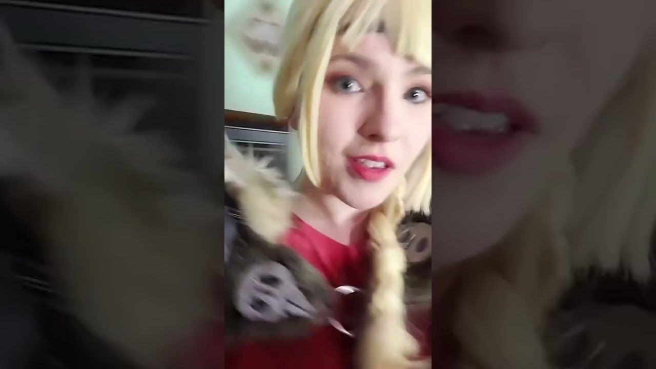 Asrid always want to battle 😅 Transition cr: #astrid #httyd #httyd2 #astridcosplay #corpse #hiccup #