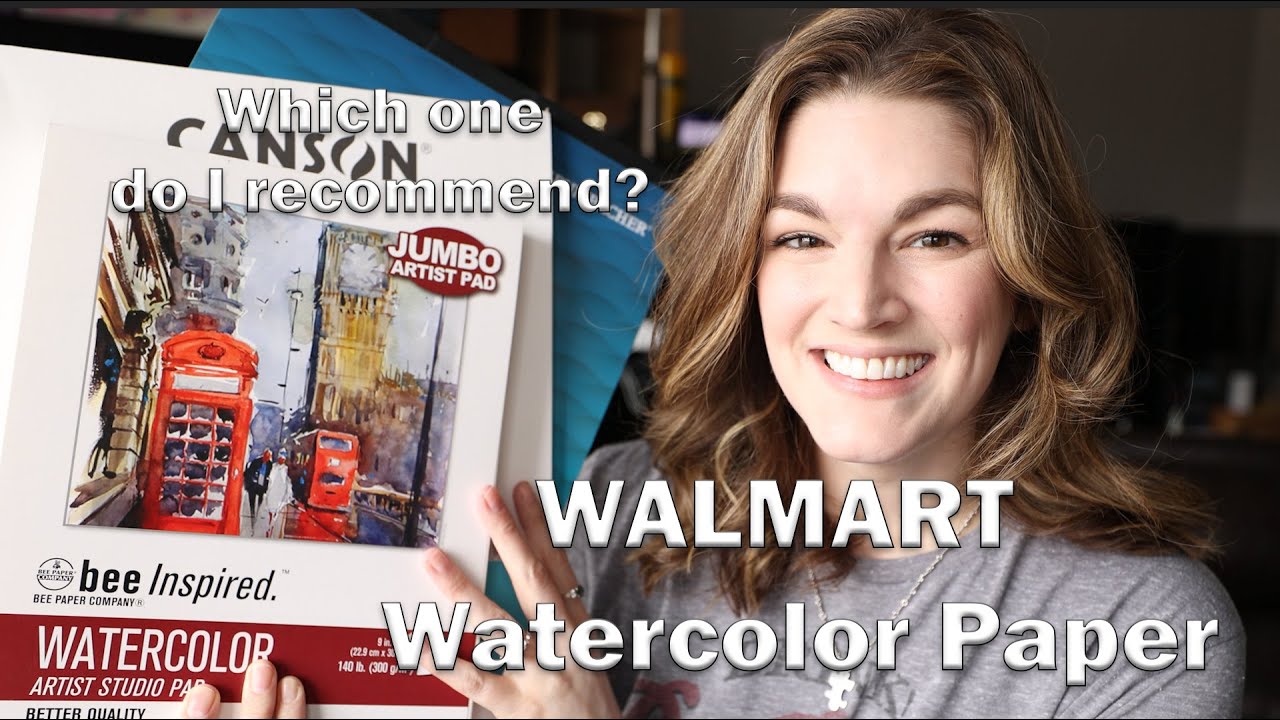 Testing WALMART Watercolor Papers! Bee Paper - Grumbacher - Canson Graduate