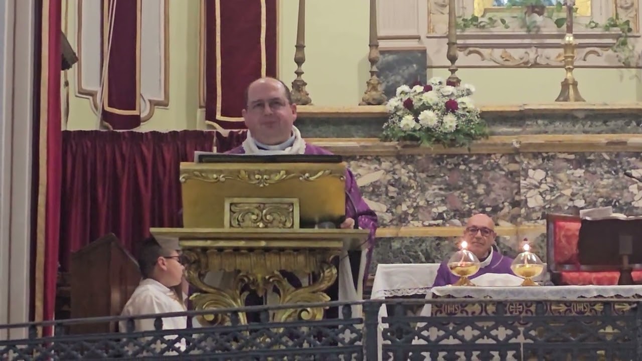 Carlentini, l'omelia di don Marco Serra  nella chiesa Madre