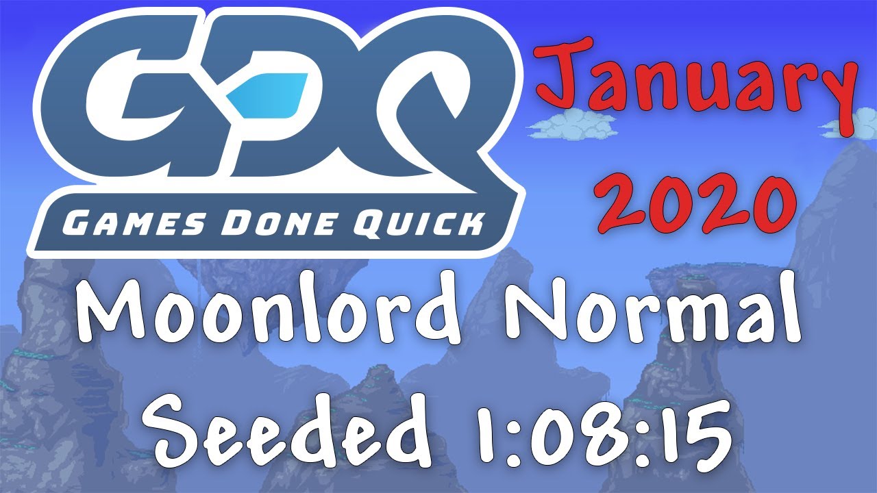 Badger at AGDQ January 2020! - Terraria Moonlord Normal Seeded 1:08:15